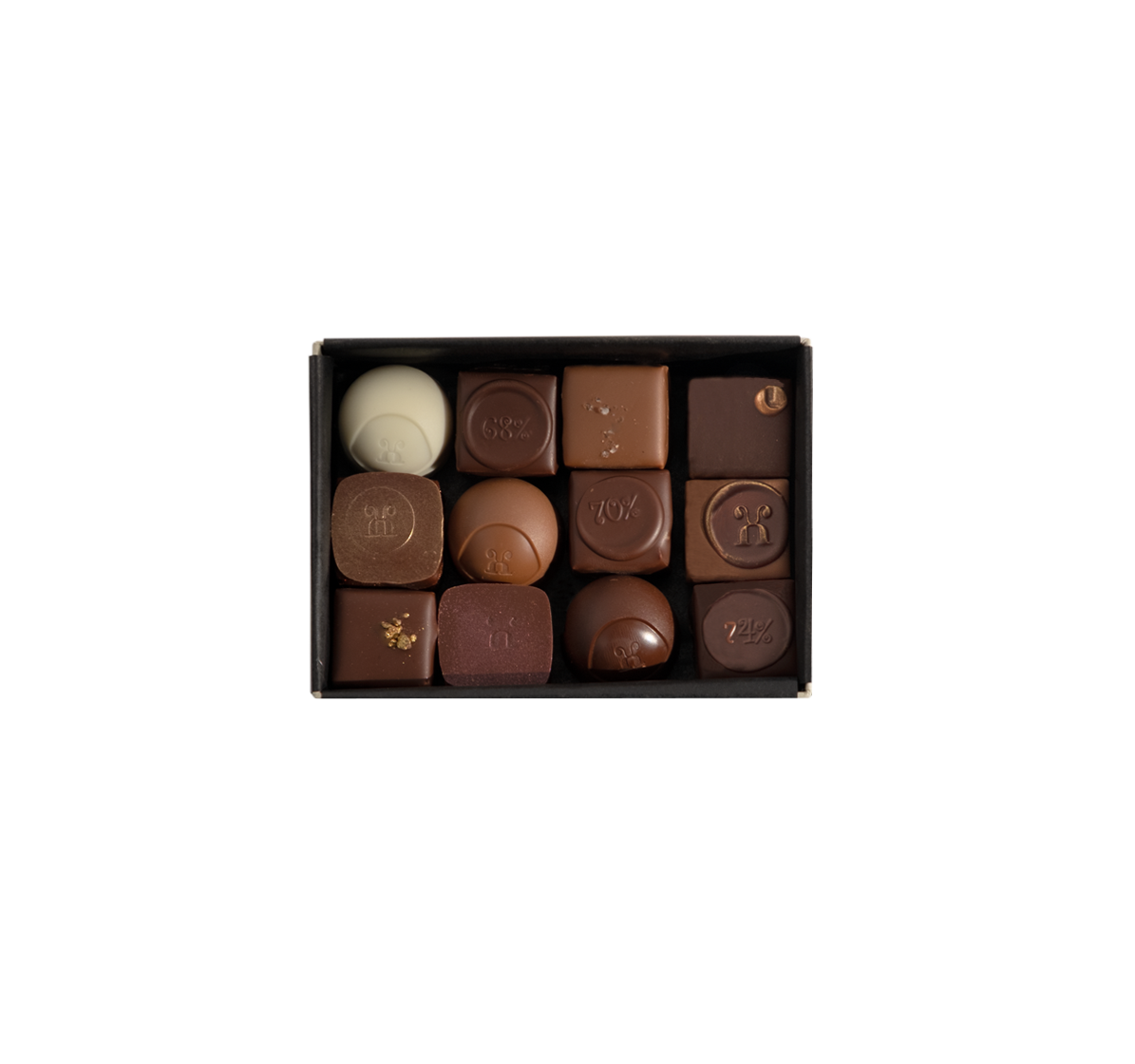 Pralinen assortiert Herbst, 12 Stück