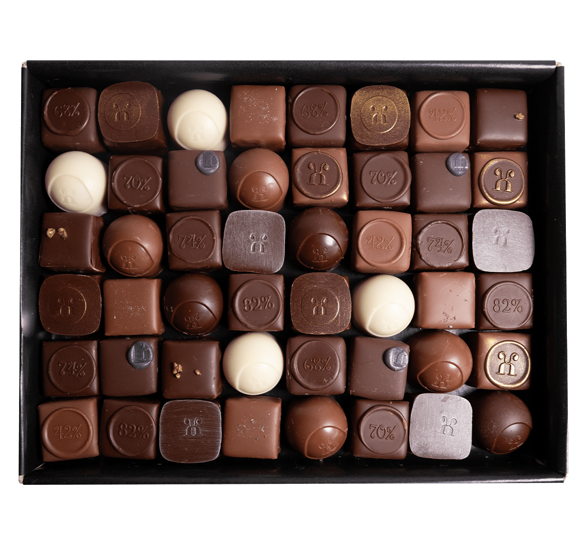 Pralinen assortiert Sommer, 48 Stück
