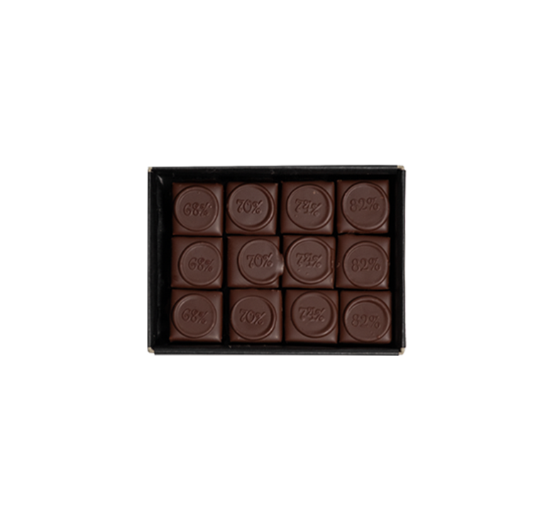 Pralinen dunkel Exquisite Ganache, 12 Stück