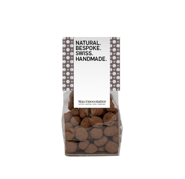 Handgemachte Kaffeebohnen Dragées überzogen mit dunkler Grand Cru Schokolade - Max Chocolatier