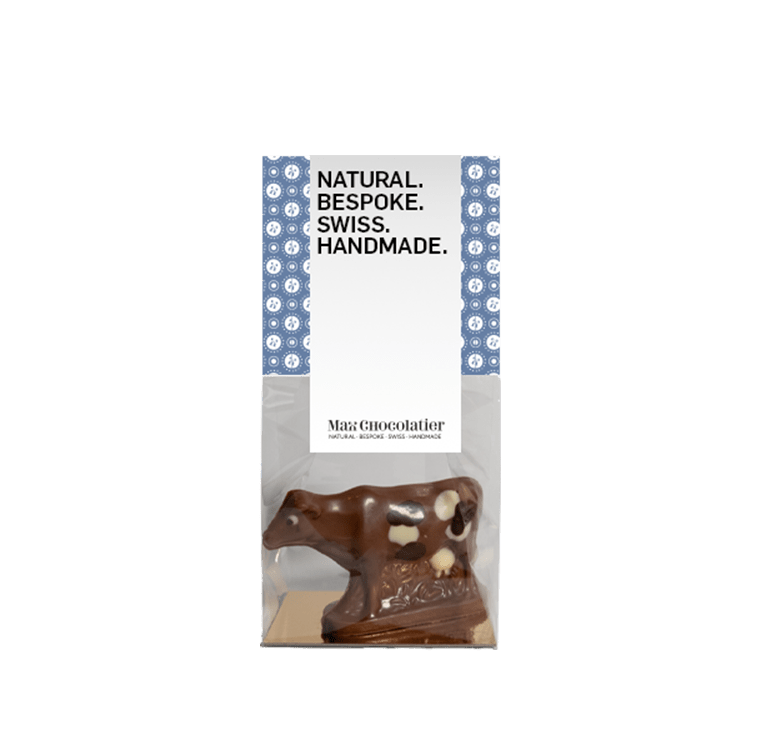 Handbemalte Pralina aus «Rio Hiumbi 42% Kakaogehalt Grand-Cru-Milchschokolade - Max Chocolatier