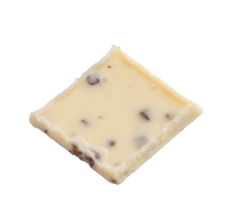 Handgemachte Weisse Grand-Cru-Schokolade mit knusprigen Kakaonips - Max chocolatier