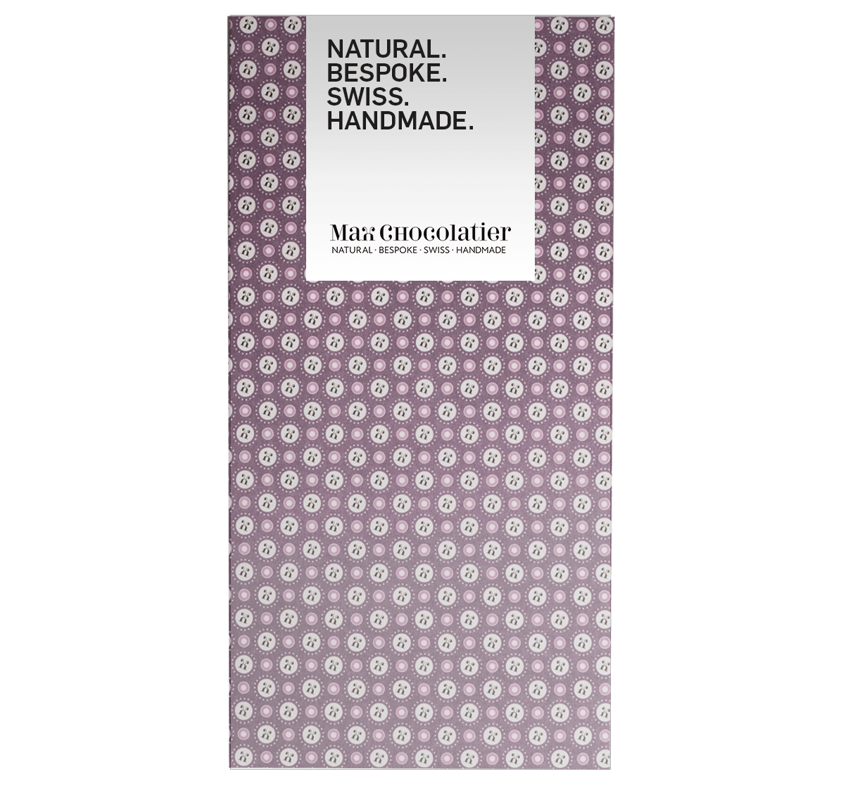 Dunkle Grand Cru Schokolade aus Costa Rica in violetter Verpackung - Max Chocolatier