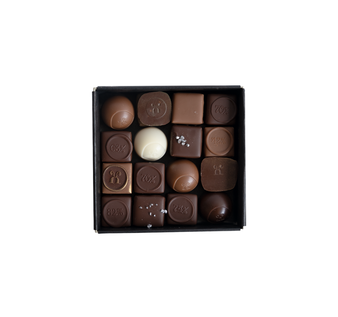 Pralinen assortiert Winter, 16 Stück