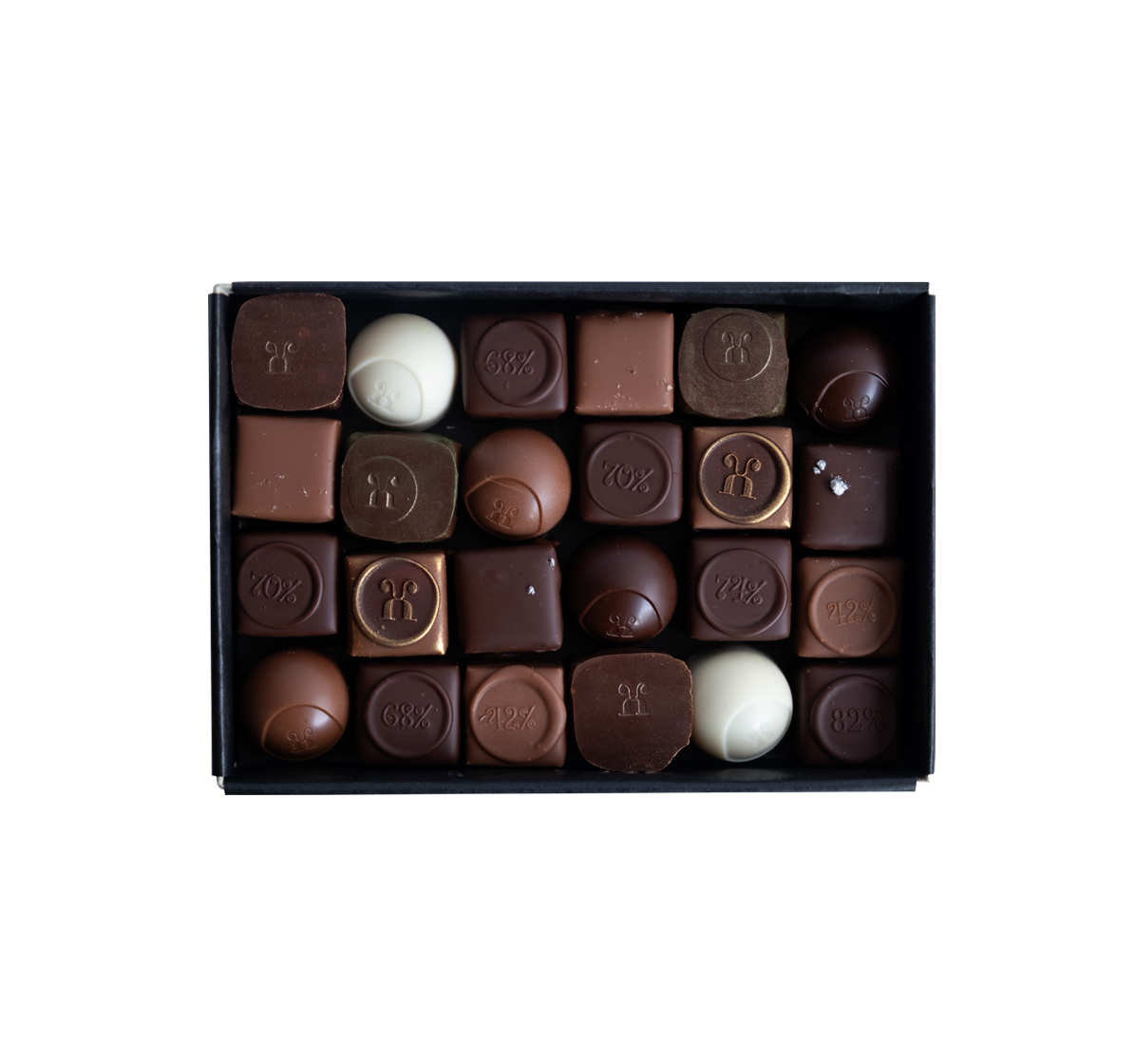 Pralinen assortiert Winter, 24 Stück