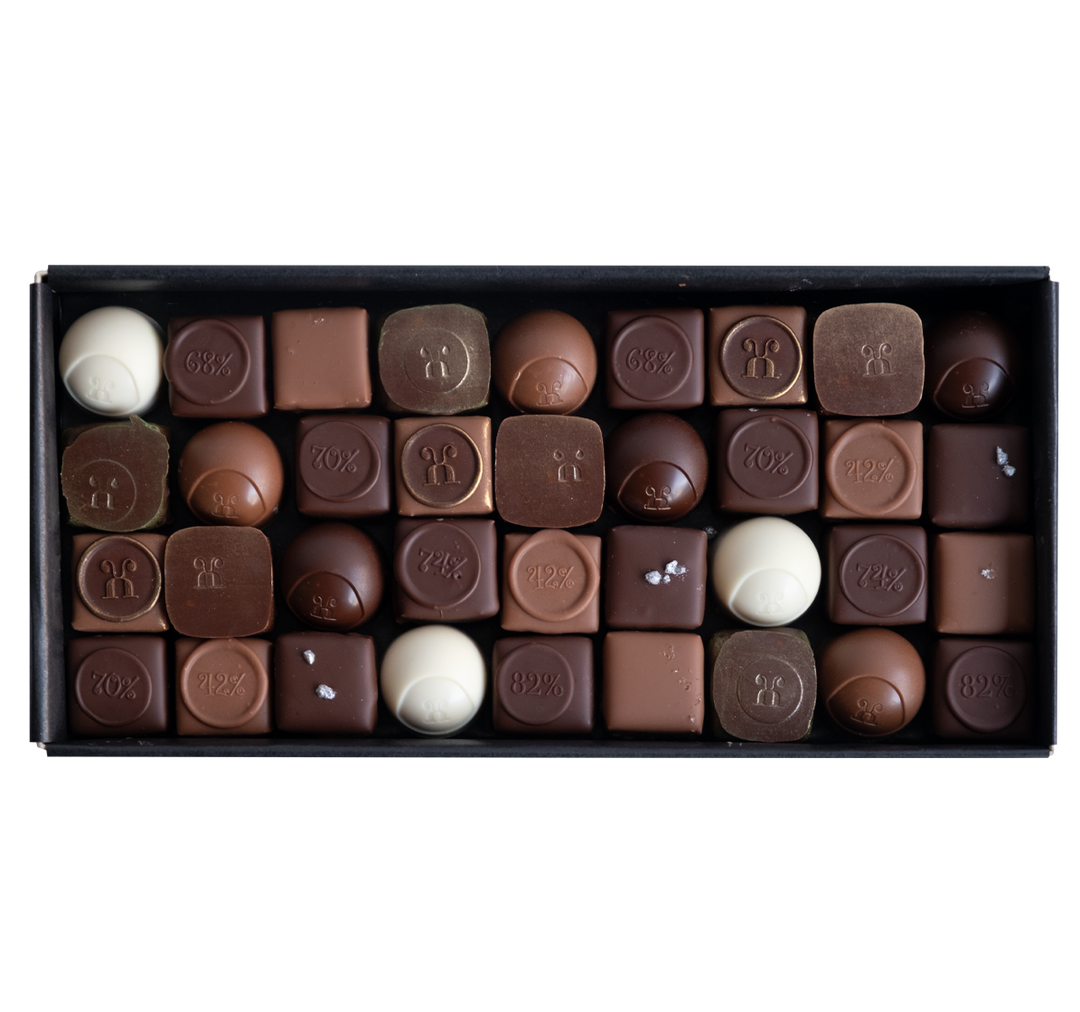 Pralinen assortiert Winter, 36 Stück