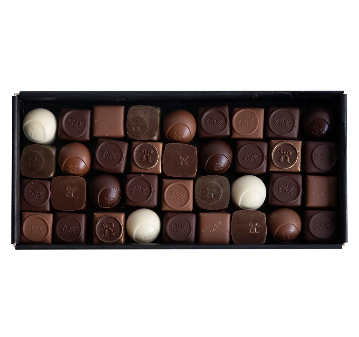 Pralinen alkoholfrei Winter, 36 Stück