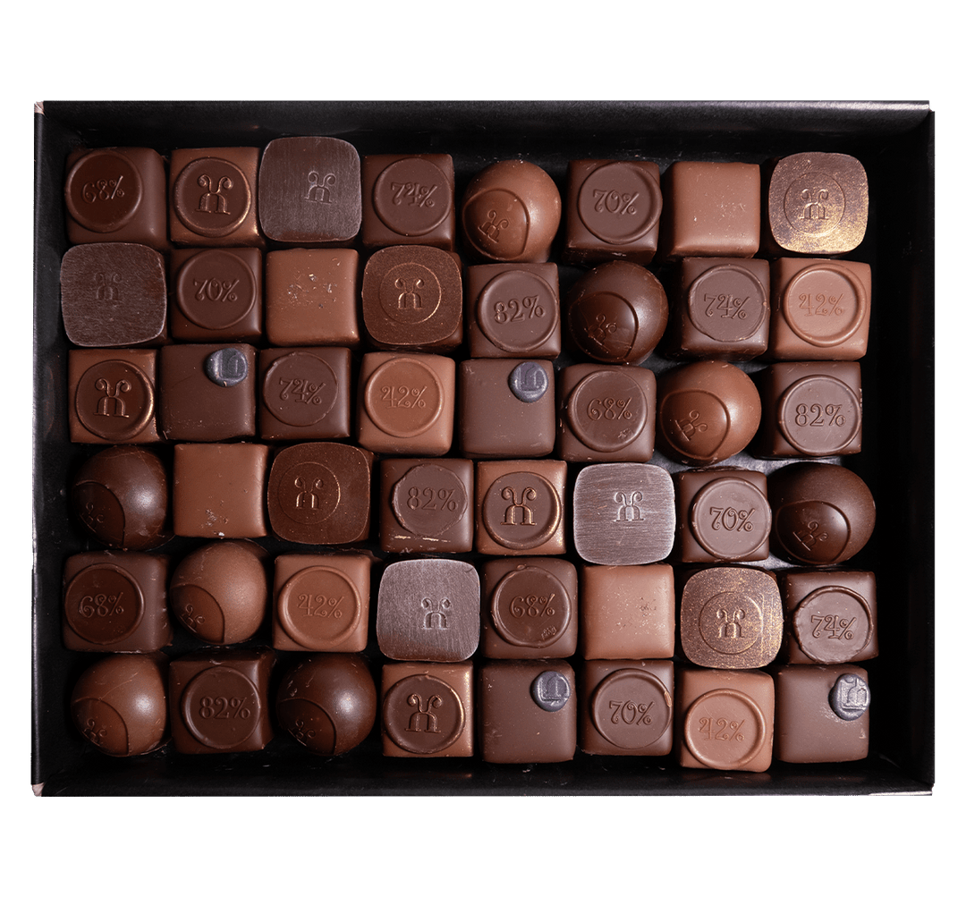 Coffrets de 48 chocolats d'été assortis