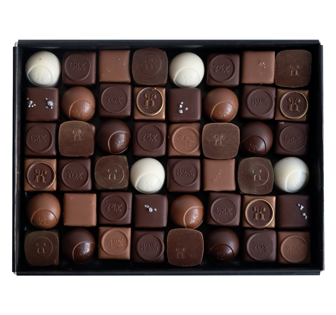 Pralinen assortiert Winter, 48 Stück