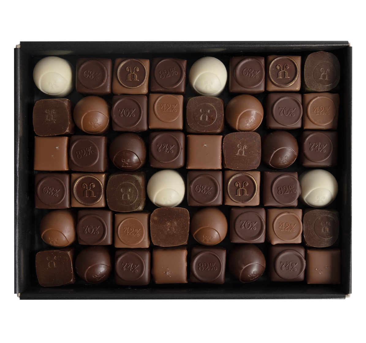 Pralinen alkoholfrei Winter, 48 Stück