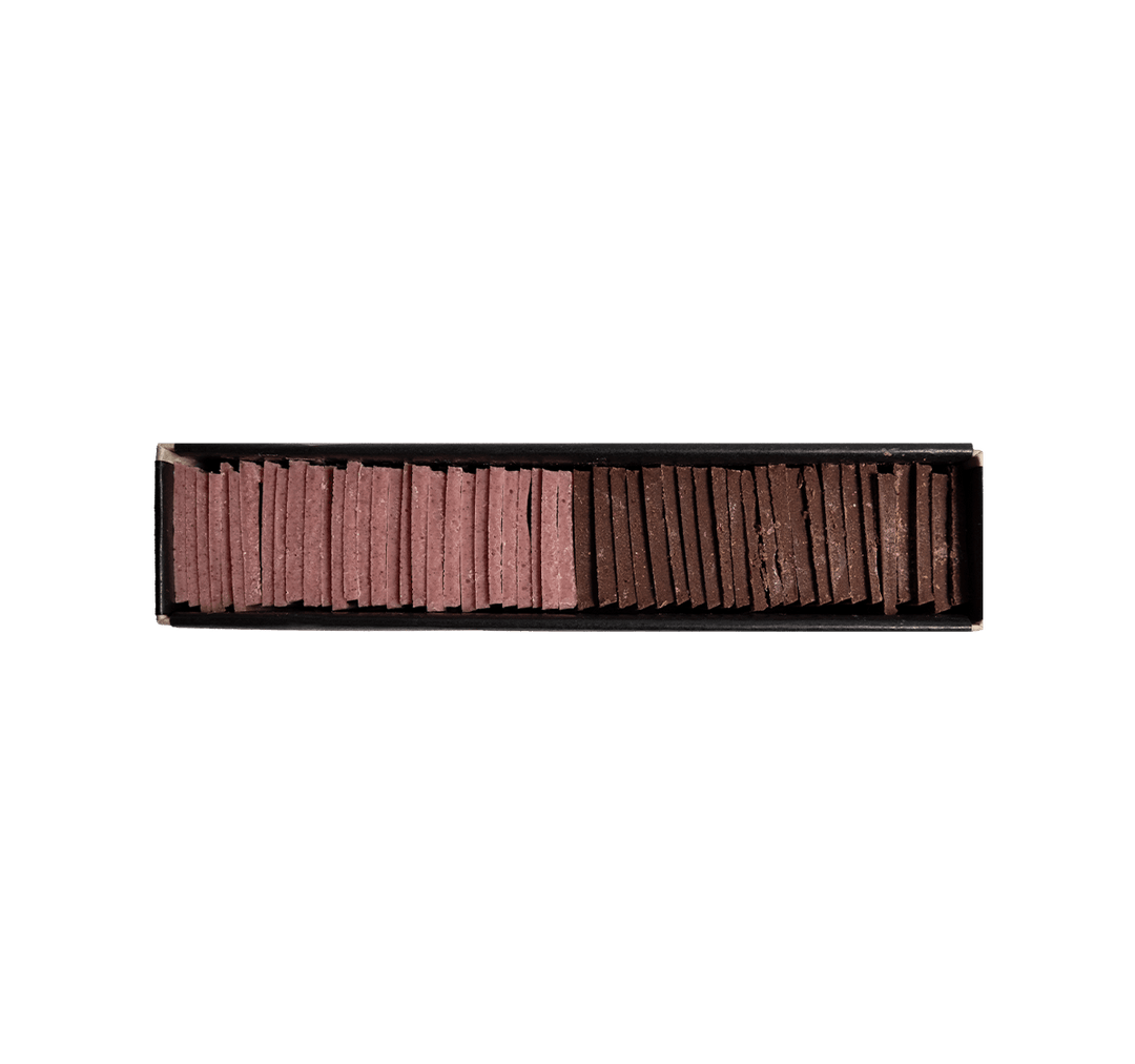 Petit plateau de chocolats pour l'été, betterave & Fruit de la passion